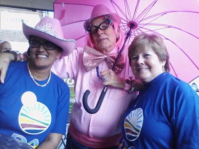 Blue at pink makes ANC see red